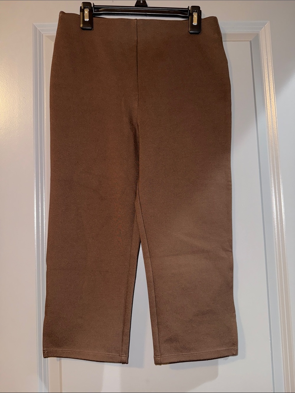 Bar III Brown Straight-Leg Capris for Women